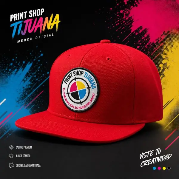 Gorras personalizadas con bordado o transfer — Print Shop Tijuana