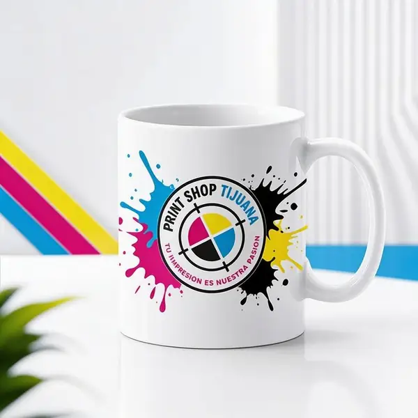 Tazas sublimadas con diseño a todo color — Print Shop Tijuana