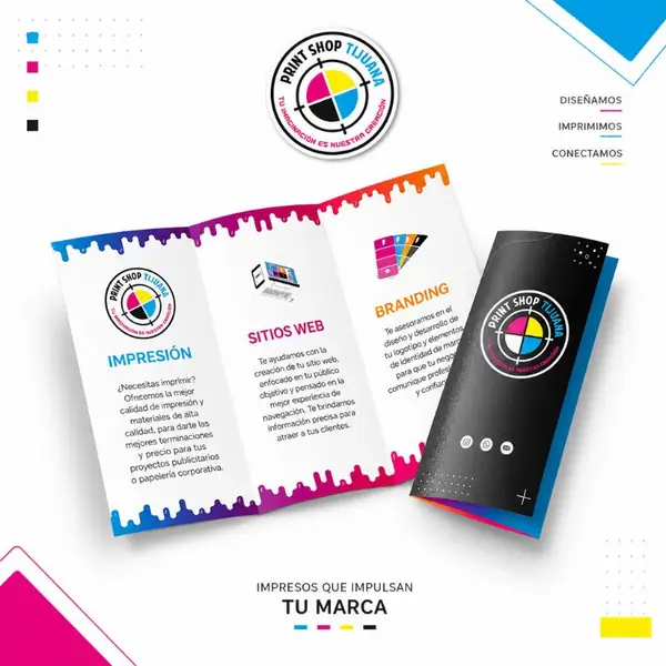 Trípticos y dípticos publicitarios — Print Shop Tijuana