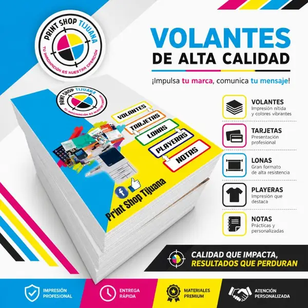 Volantes y flyers publicitarios — Print Shop Tijuana