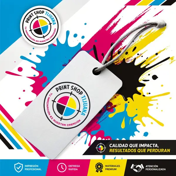 Etiquetas y hang tags para ropa — Print Shop Tijuana
